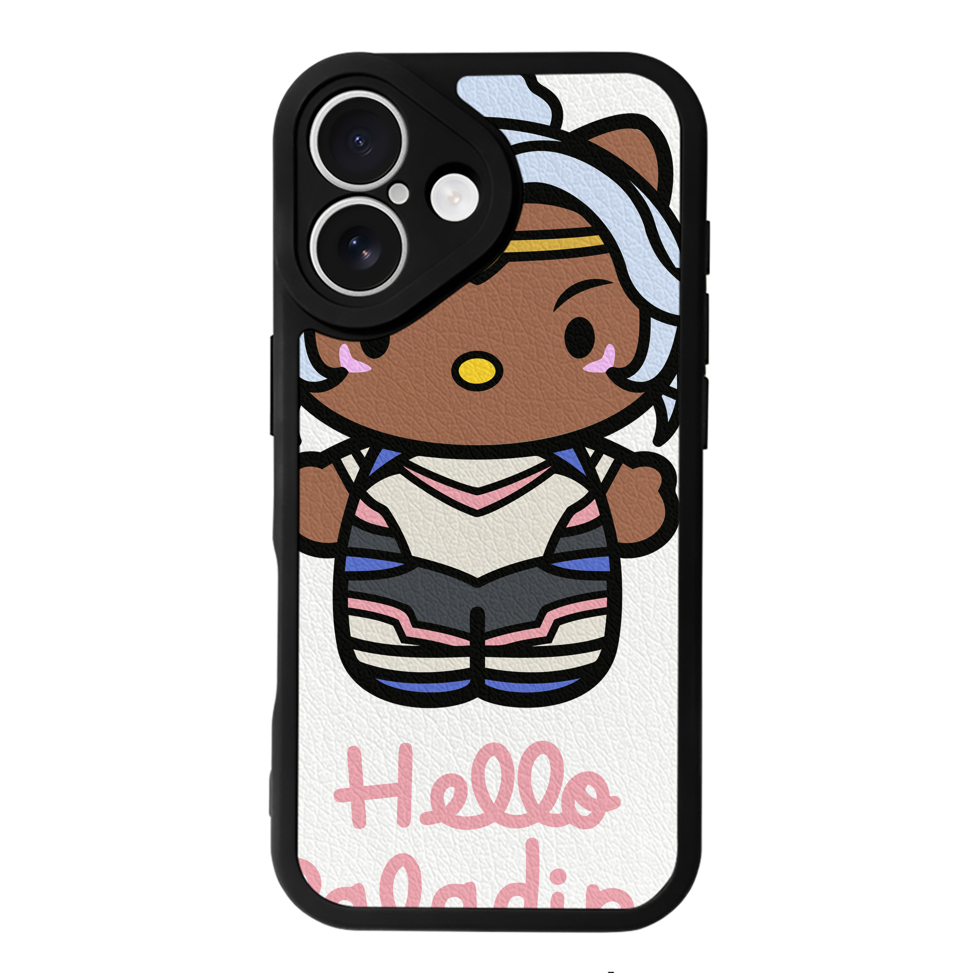（画像用） Hello Kitty ハローキティ 【iPhone 16シリーズ対応】シリコンスマホケース（レザー調） 材質：シリコン